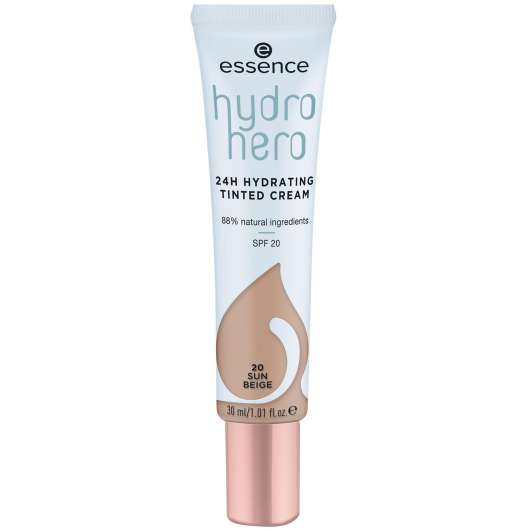 essence Hydro Hero 24H Hydrating Tinted Cream 20 Sun Beige