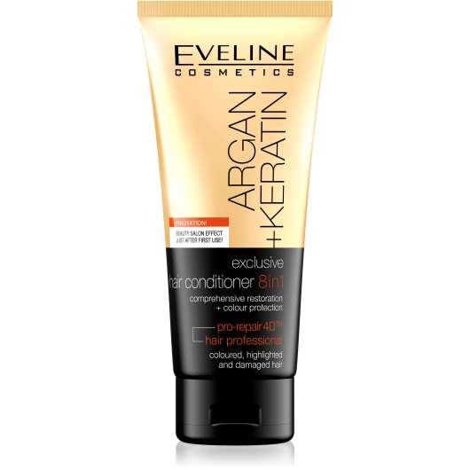 Eveline Cosmetics Argan + Keratin Exclusive Hair Conditioner 8in1  200