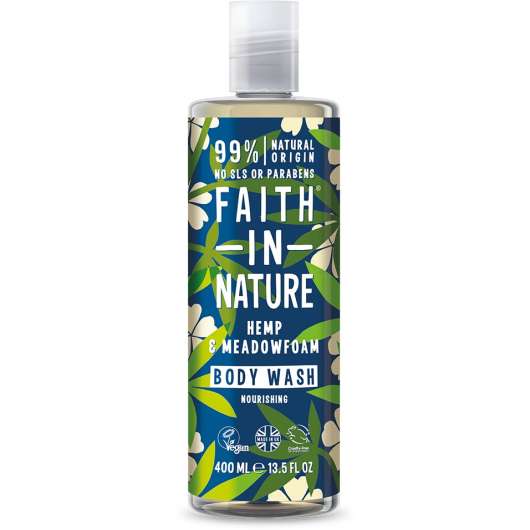 Faith in Nature Hemp & Meadowfoam   Bodywash 400 ml