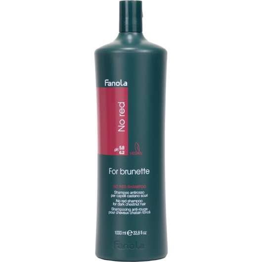 Fanola No Red Shampoo For Dark Chestnut Hair 1000 ml