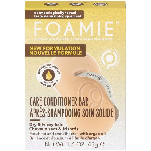 Foamie Conditioner Bar Kiss Me Argan (for dry and frizzy hair) 45 g