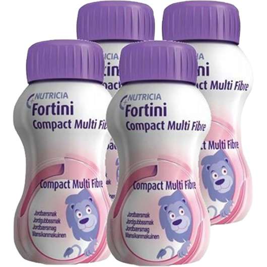 Fortini Compact Multi Fibre Jordgubb 4 x 125 ml