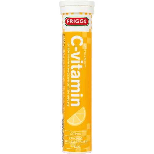 Friggs C-vitamin 20 brustabletter Citron