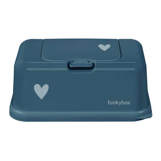 Funkybox Förvaring Våtservetter Petrol Heart 1 st