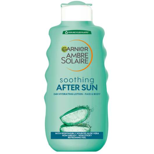 Garnier Ambre Solaire Soothing Aftersun 24H Hydrating Lotion Face & Bo