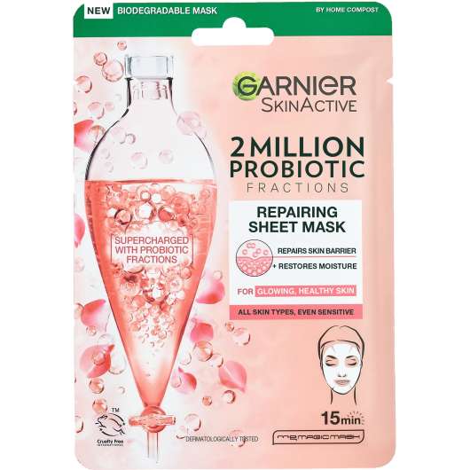 Garnier SkinActive 2 Million Probiotics Fractions Repairing Sheet Mask