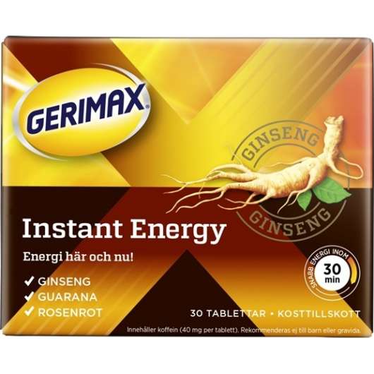Gerimax Instant Energy Tablett 30 st