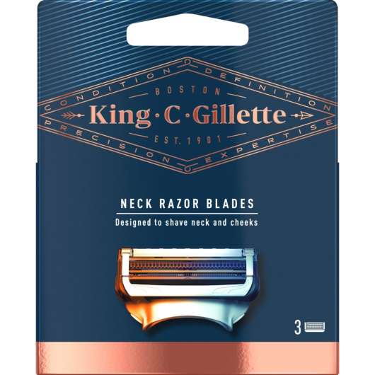 Gilette King C. Gillette Rakblad Halsen 3 st