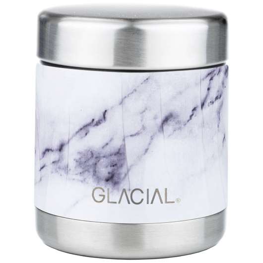 Glacial Food Jar White Marble