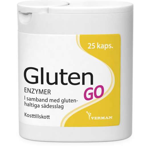 Gluten GO Enzymer 25 kapslar