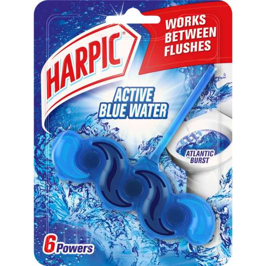 Harpic 6 Powers Active Blue Water Toilett Block