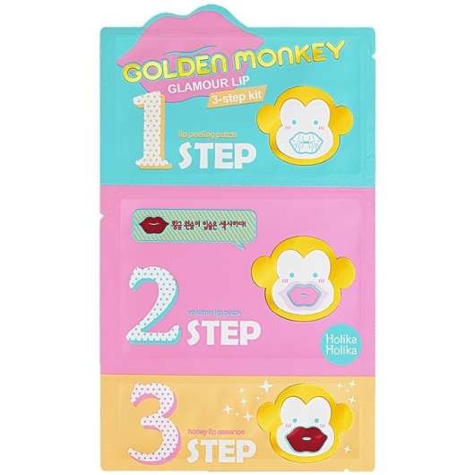 Holika Holika Golden Monkey Glamour Lip 3 Step Kit 6 g