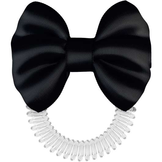 Invisibobble Bowtique Spiral Hair Ring meets Bow True Black