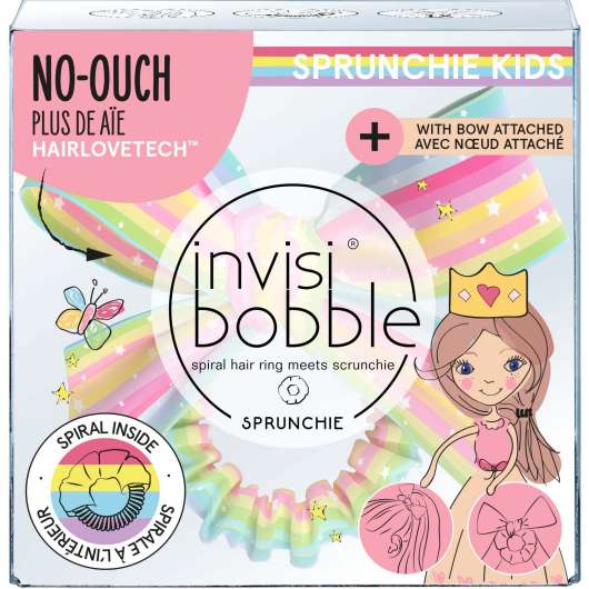 Invisibobble Kids Slim Sprunchie w. BOW Let‘s Chase Rainbows