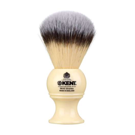 Kent Brushes Ivory Silvertex Synthetic Shaving Brush