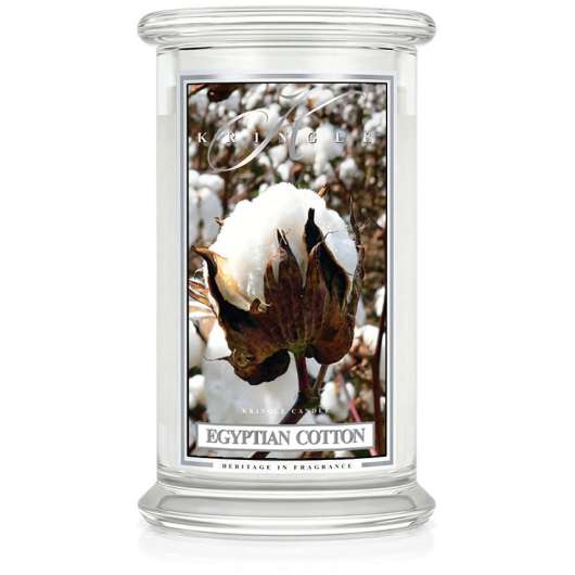 Kringle Candle Egyptian Cotton 2 Wick Large Jar 100 h