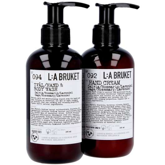L:A Bruket Duo-kit Flytande Tvål/Handcrème Salvia/Rosmarin/Lavendel 19