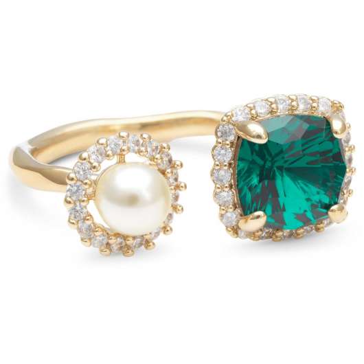 Lily and Rose Colette ring - Emerald square  Emerald square