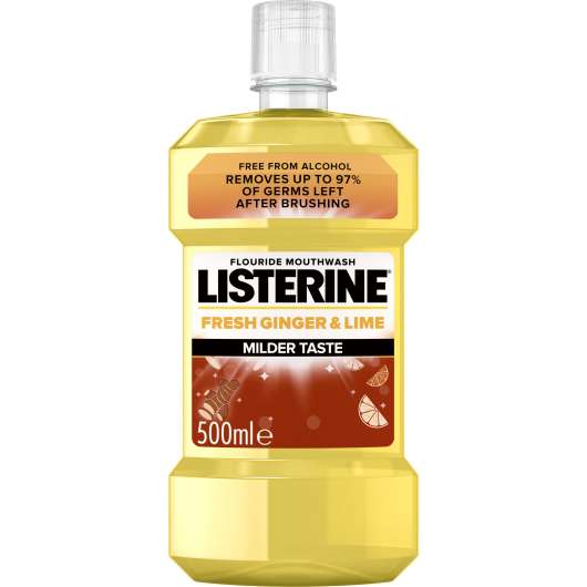 Listerine Milder Taste Mouthwash Fresh Ginger & Lime 500 ml