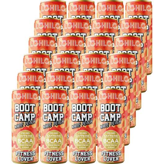 LOHILO Fitness Lover Boot Camp White Peach 24-Pack