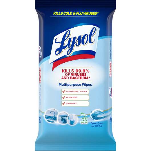 Lysol Desinfecting Wipes 60 pcs