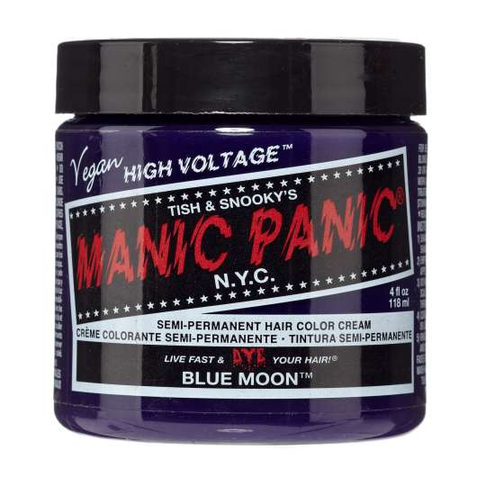 Manic Panic Semi-Permanent Hair Color Cream Blue Moon