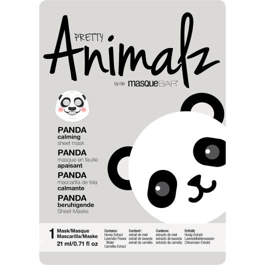 MasqueBar Animalz Panda Sheet Mask 21 ml