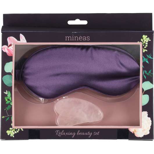 Mineas Gift Set Eye Mask And Guasha Stone 2-Pieces