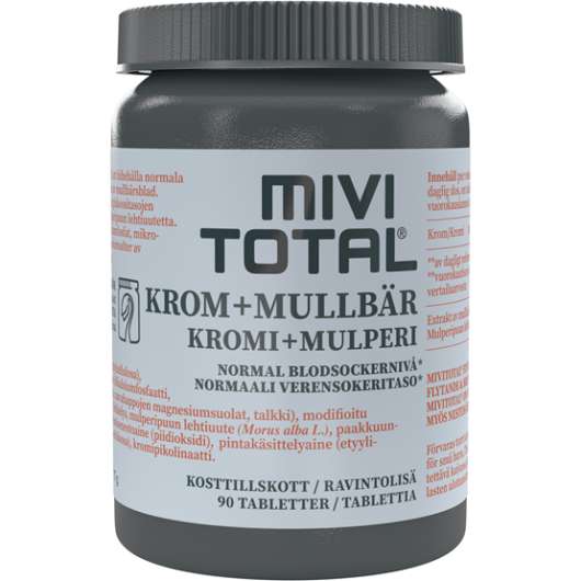 Mivitotal Krom Mullbär 90 tabletter