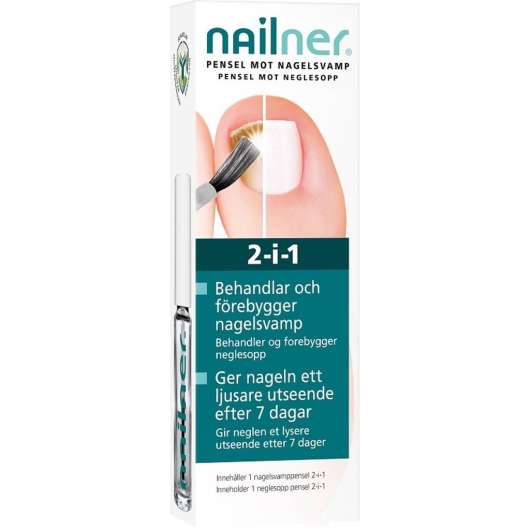 Nailner Nagelsvampsbehandling Pensel 2-i-1