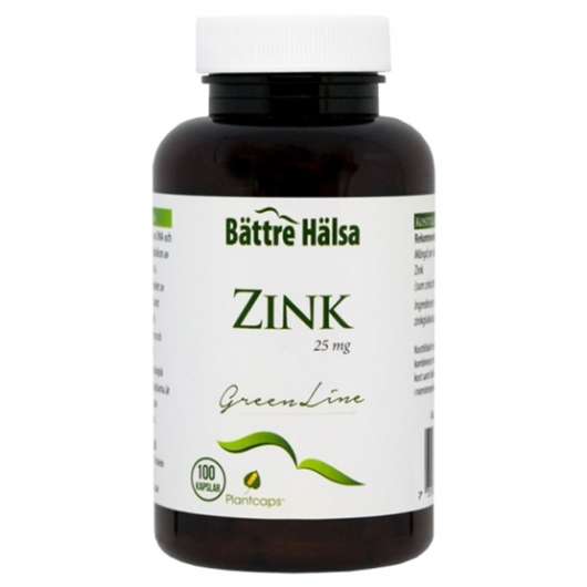 Närokällan Bättre Hälsa Zink Green Line 25 mg 100 kapslar