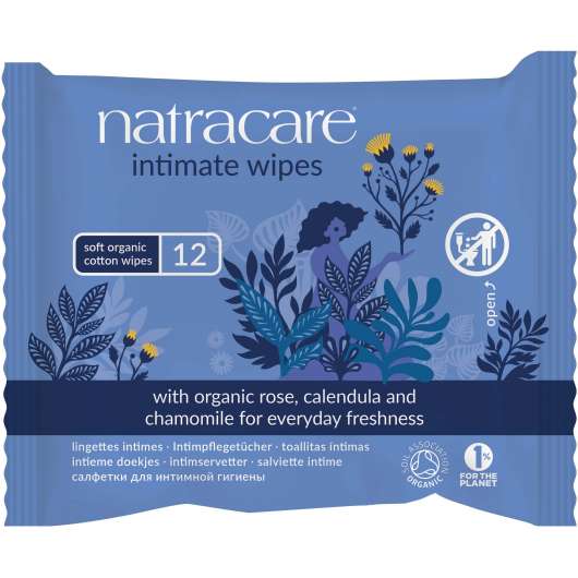 Natracare Intimate Wipes 12 pcs