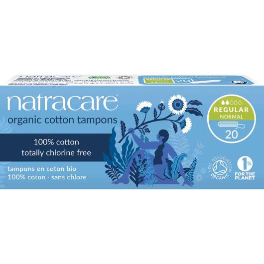 Natracare Organic Cotton Tampons Regular 20 pcs