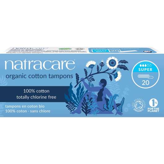 Natracare Organic Cotton Tampons Super 20 pcs
