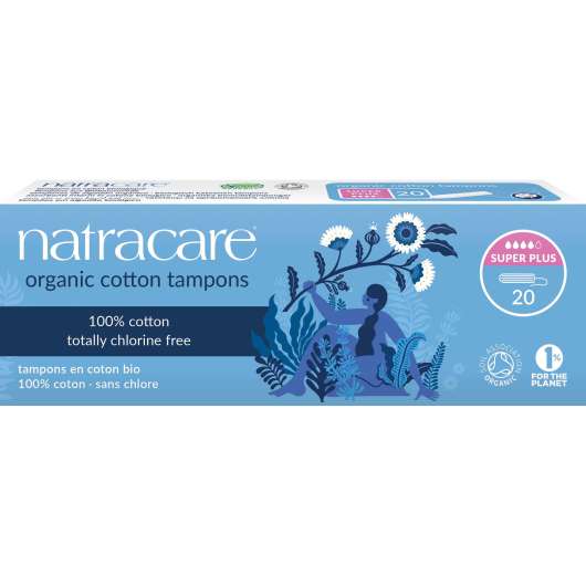 Natracare Organic Cotton Tampons Super Plus 20 pcs