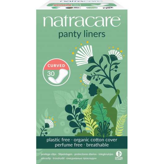Natracare Panty Liners Curved 30 pcs