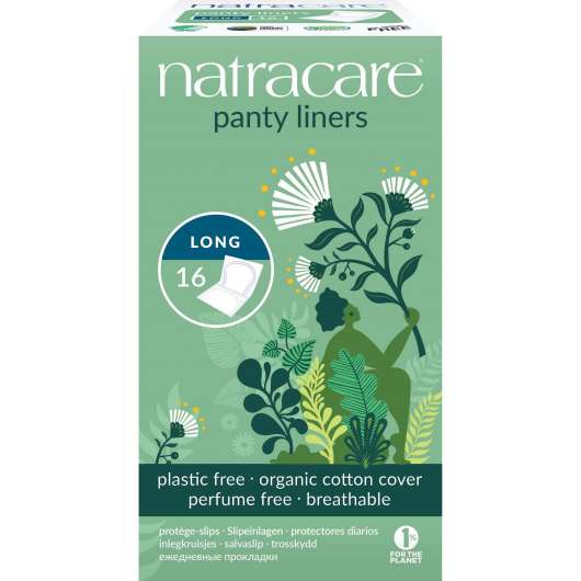 Natracare Panty Liners Long 16 pcs