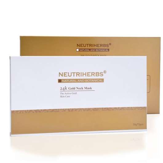 Neutriherbs 24K Gold Collagen Neck Mask 5 Pack
