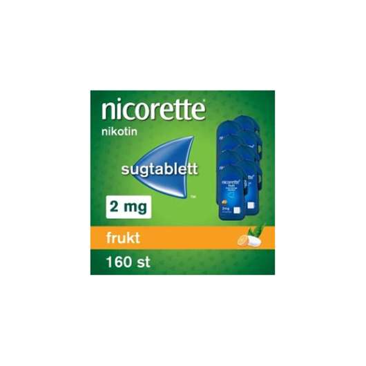 Nicorette Frukt Sugtablett 2 mg 160 st