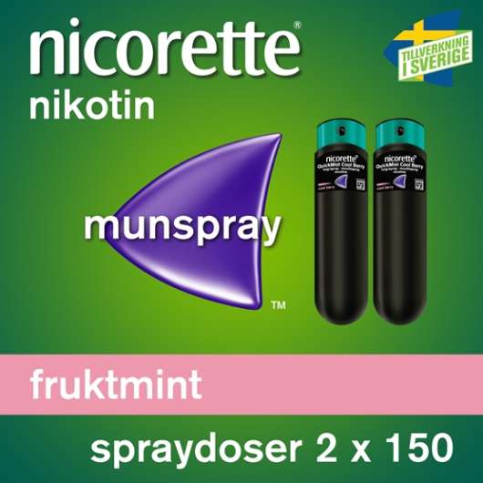 Nicorette Fruktmint munhålespray 1 mg/spray 2 x 150 st