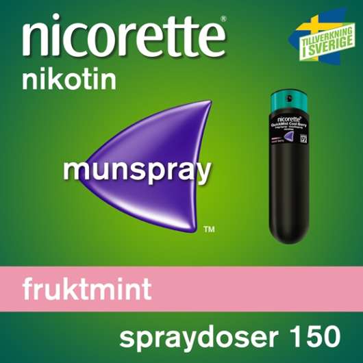 Nicorette Fruktmint, munhålespray, lösning 1 mg/spray 150 st