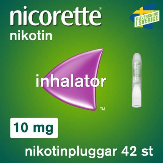 Nicorette Inhalator, inhalationsånga, vätska 10 mg 42 st