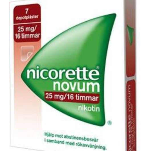 Nicorette Novum, depotplåster 25 mg/16 timmar 7 st