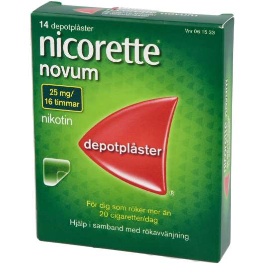 Nicorette Novum depotplåster 25mg 1 st