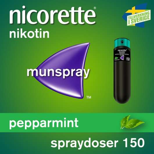 Nicorette Pepparmint, munhålespray, lösning 1 mg/spray 150 doser