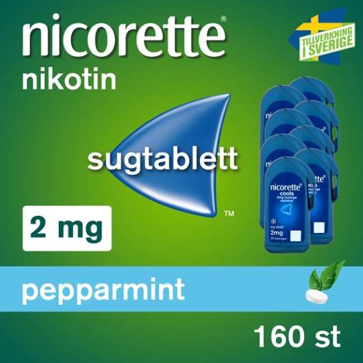 Nicorette Pepparmint, sugtablett 2 mg 160 st