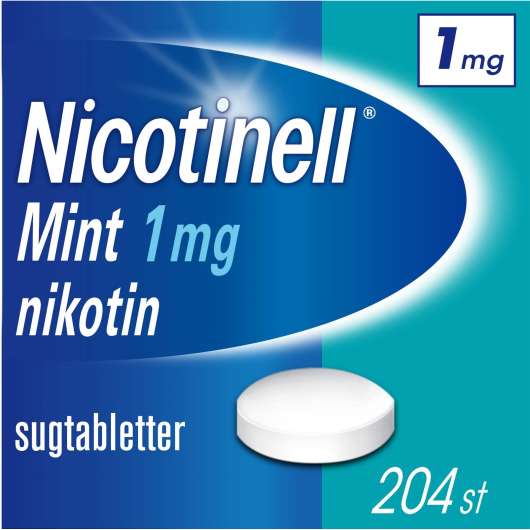 Nicotinell Mint 1 mg Nikotin Sugtabletter 204 st