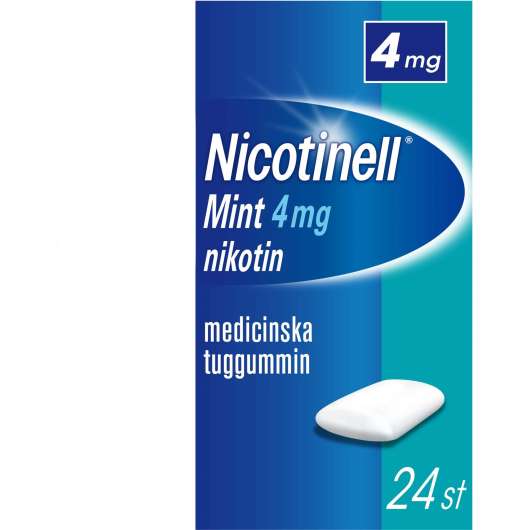 Nicotinell Mint 4 mg Nikotin Medicinska Tuggummin 24 st