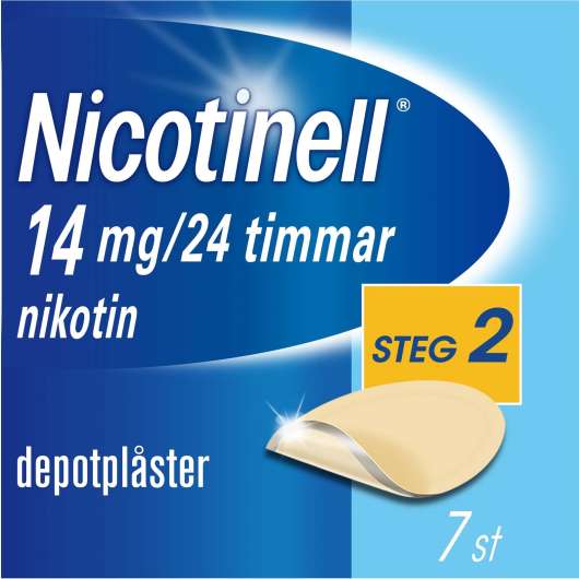 Nicotinell Nikotinplåster 14 mg/24 timmar Depotplåster 7 st