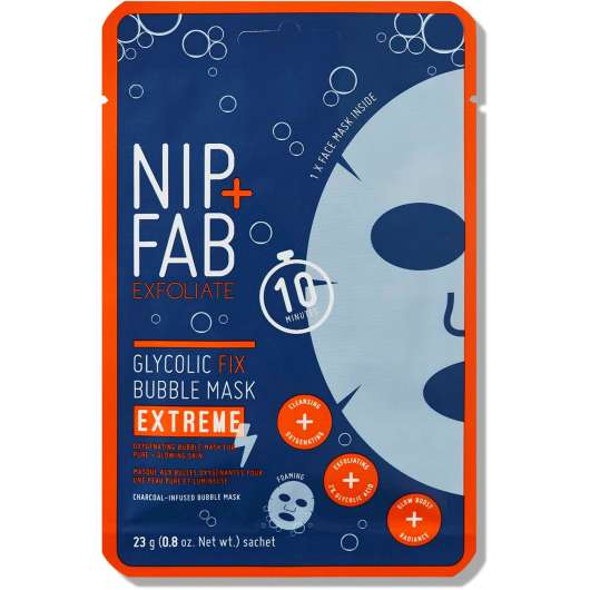 NIP+FAB Exfoliate Glycolic Fix Bubble Mask Extreme 1 Pcs